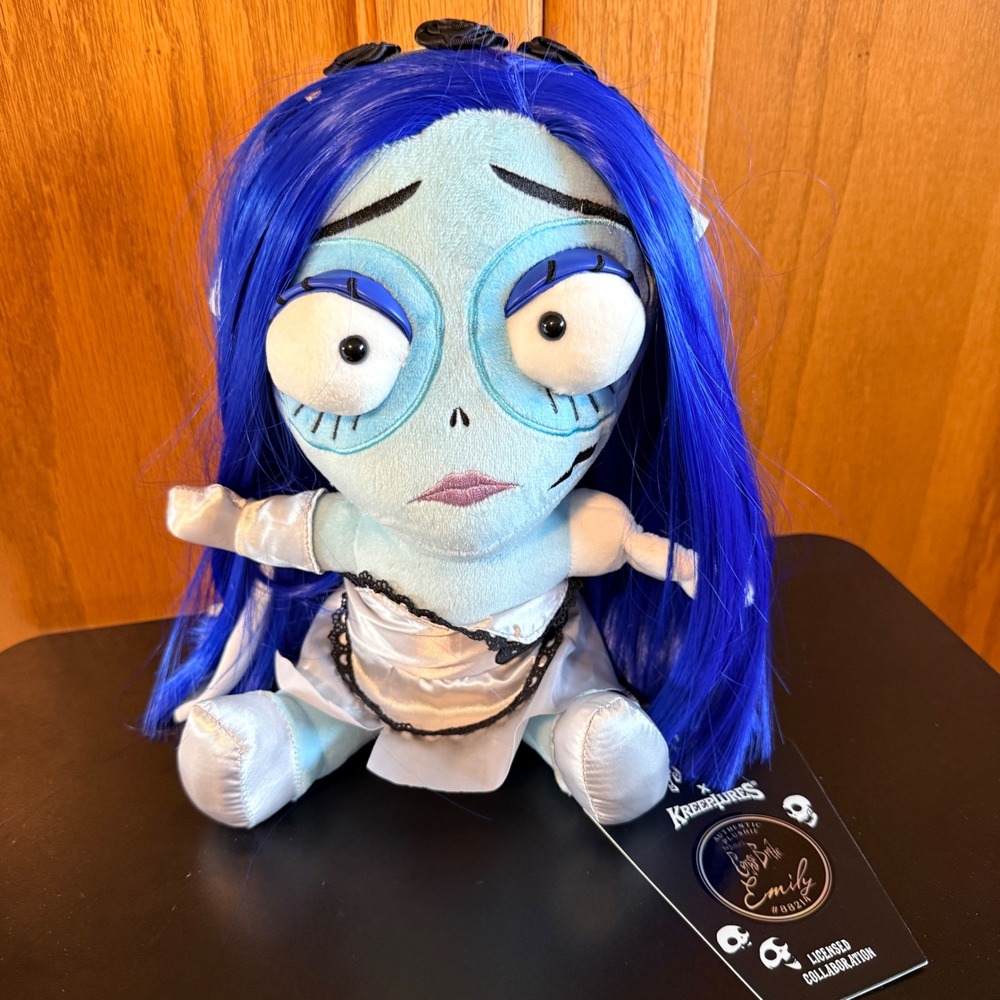 NEW Killstar Kreeptures Corpse Bride Emily Plush Toy Blue Tim Burton Limited Ed.